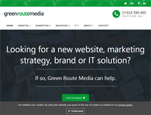 Tablet Screenshot of greenroutemedia.com